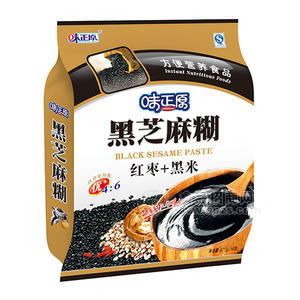 味正原  （紅棗+黑米）黑芝麻糊 沖調類675g