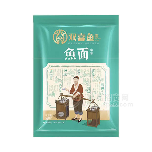 ·双喜鱼 鱼面低温食品500g 