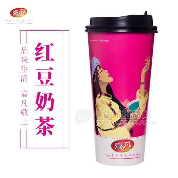 ·喜凡红豆奶茶100g 