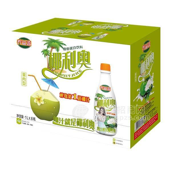 ·椰利奥 植物蛋白饮料1lx8瓶 