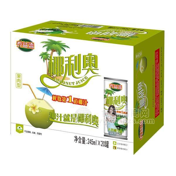 椰利奥 椰子汁 植物蛋白饮料245mlx20罐
