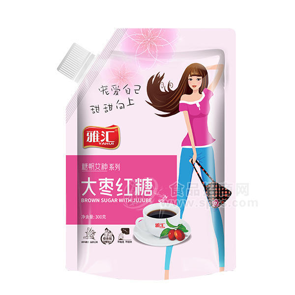 雅汇大枣红糖吸嘴装300g 
