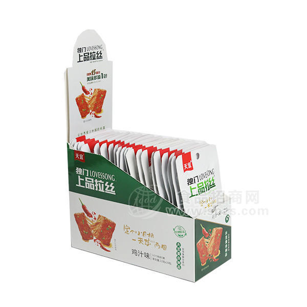 ·天宜上品拉丝鸡汁味休闲食品22gx20包 
