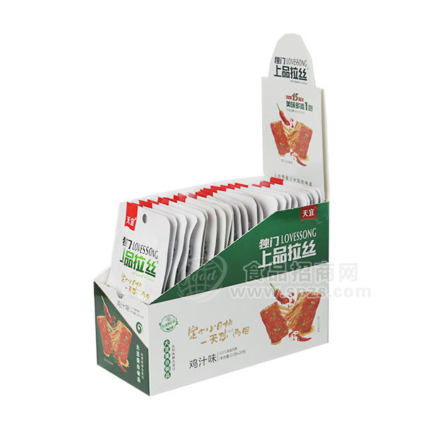 ·天宜上品拉丝鸡汁味 休闲食品22gx20包 