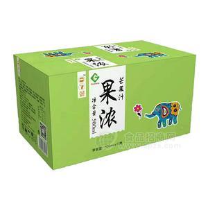 果浓  芒果汁 果汁饮料 箱装 500MLx15瓶