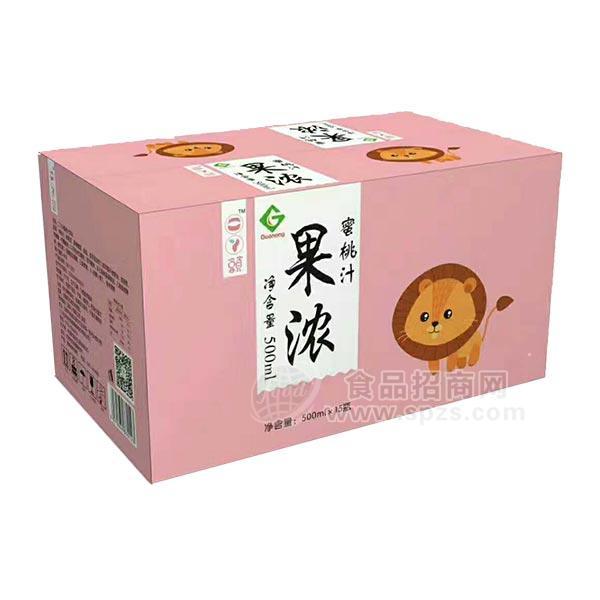 ·果浓  蜜桃汁 果汁饮料 箱装 500MLx15瓶 