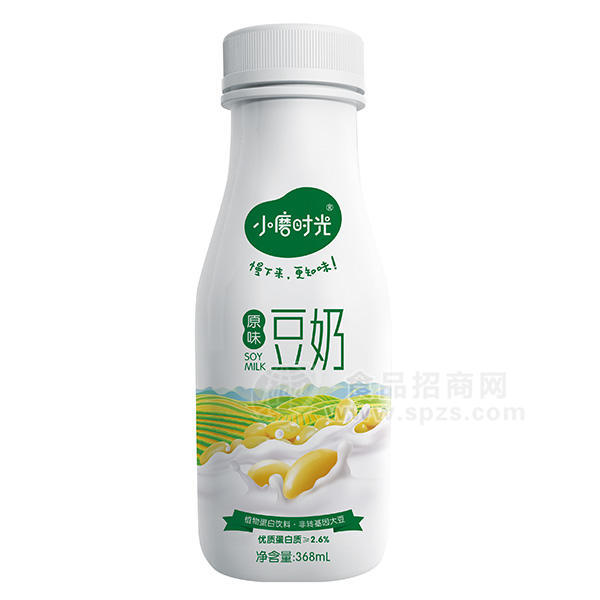 小磨时光   原味 豆奶 植物蛋白饮料 368ML