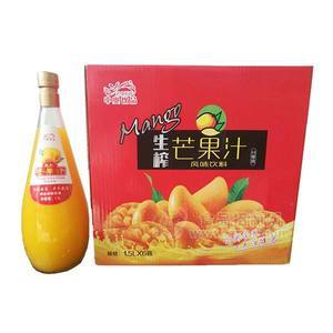 中奧飲品生榨芒果汁 果汁飲料1.5Lx6瓶