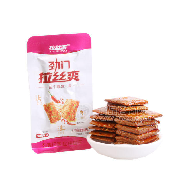 ·拉丝爽烧烤味大豆蛋白制品 豆干 休闲食品 