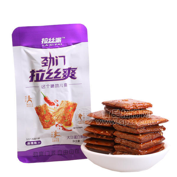·拉丝爽麻辣味大豆蛋白制品 豆干 休闲食品 