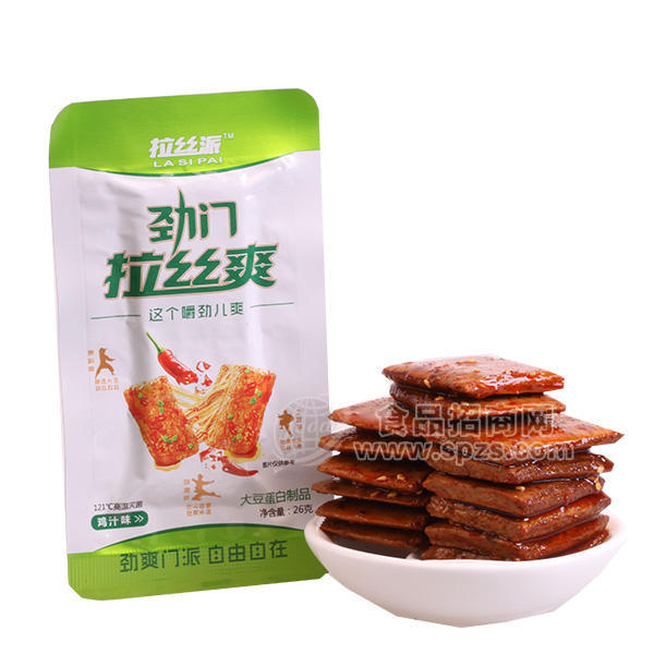 ·拉丝爽鸡汁味大豆蛋白制品 豆干 休闲食品 
