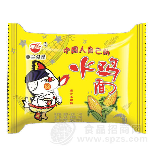 亚兰食品火鸡面 蜜汁玉米味