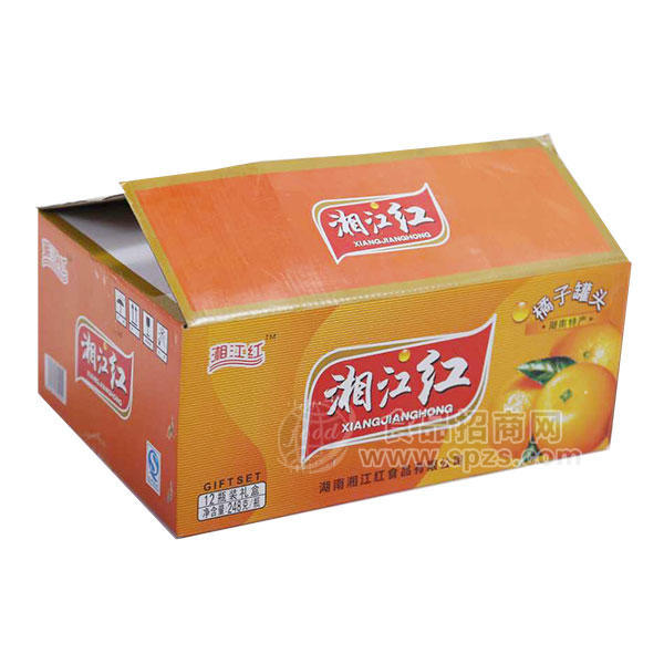 湘江紅橘子罐頭湖南特產(chǎn)248gx12瓶