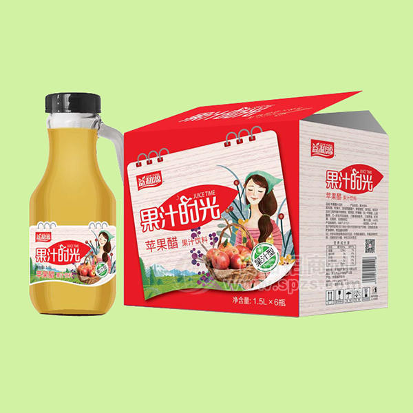 益和源苹果醋果汁饮料1.5Lx6瓶