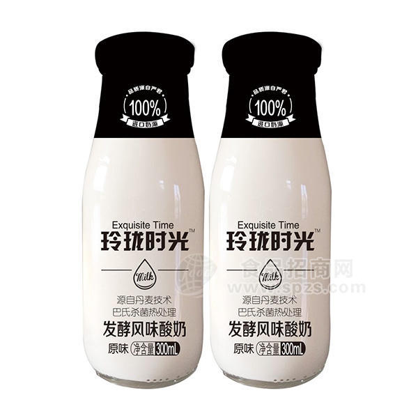 玲珑时光  原味 发酵风味酸奶 乳饮品 300ML