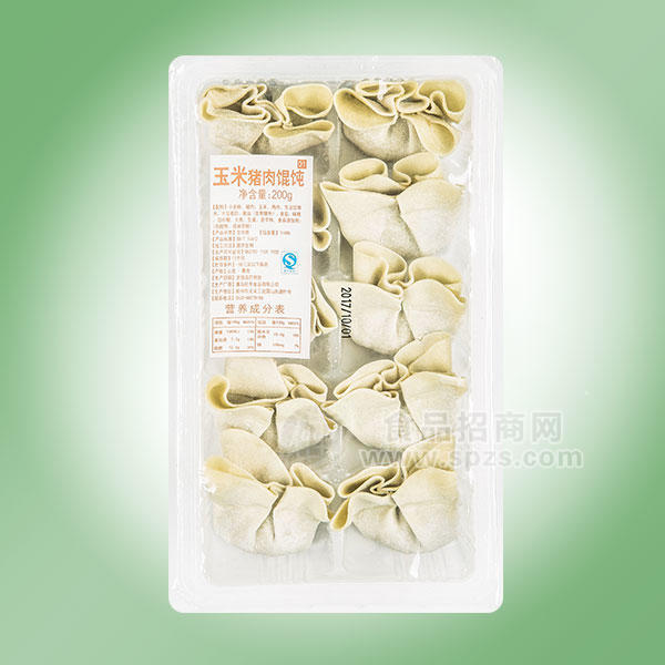 ·玉米猪肉馄饨燕尾馄饨200g 