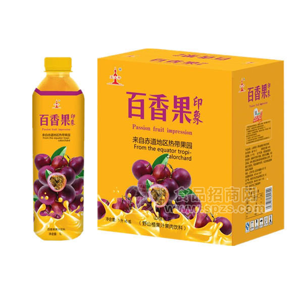 ·亚宝奇   百香果印象 果汁饮料 箱装1Lx6瓶 