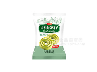 丹麦风味抹茶曲奇饼干