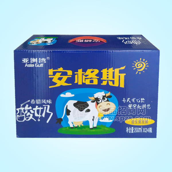 亞洲灣安格斯酸奶 乳飲料200mlx24瓶