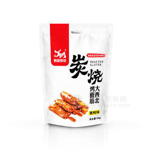 吾就爱吃  炭烧烤面筋 （黑鸭味）休闲食品 96g