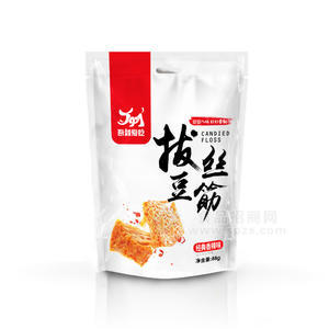 吾就爱吃   拔丝豆筋 （香辣味）休闲食品 88g