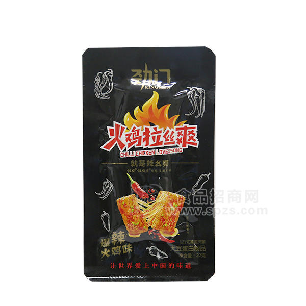 ·劲门火鸡拉丝爽爆辣火鸡味面制品 休闲食品 22g 