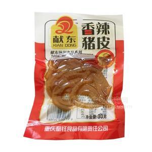 獻(xiàn)東香辣豬皮椒辣豬皮休閑食品30g