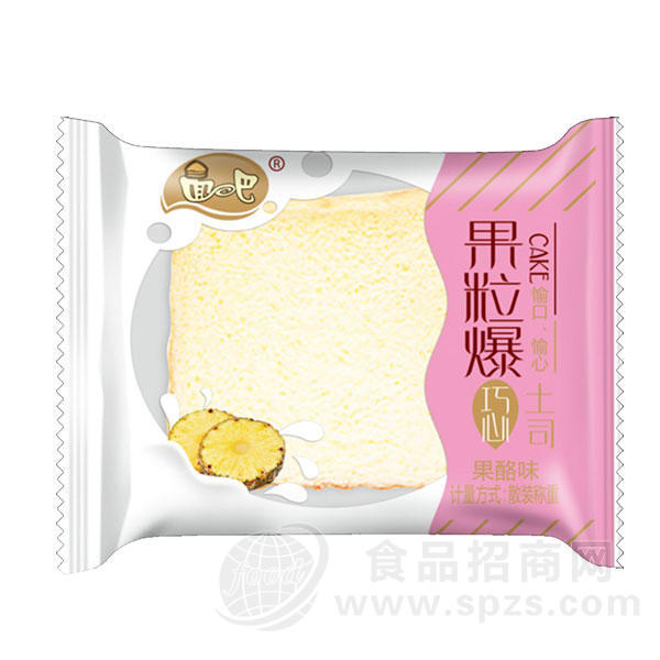面吧果粒爆巧心果酪味土司 面包