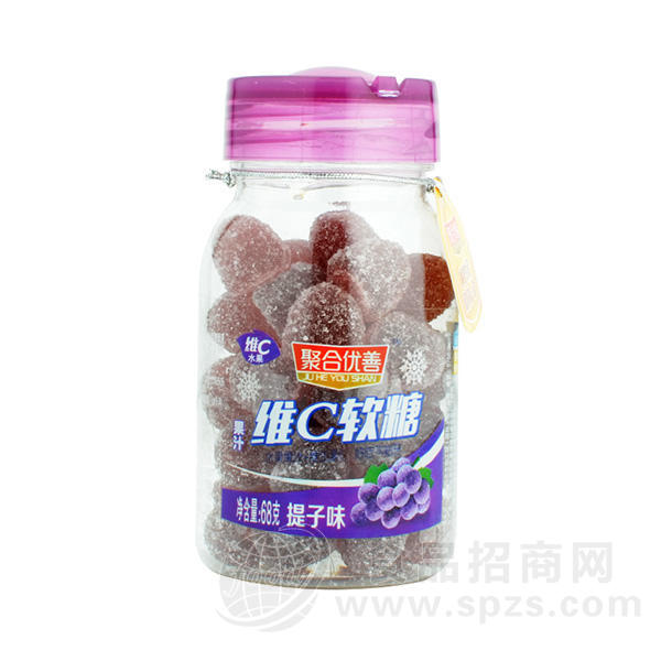 聚合优善  维C软糖 提子味  68g