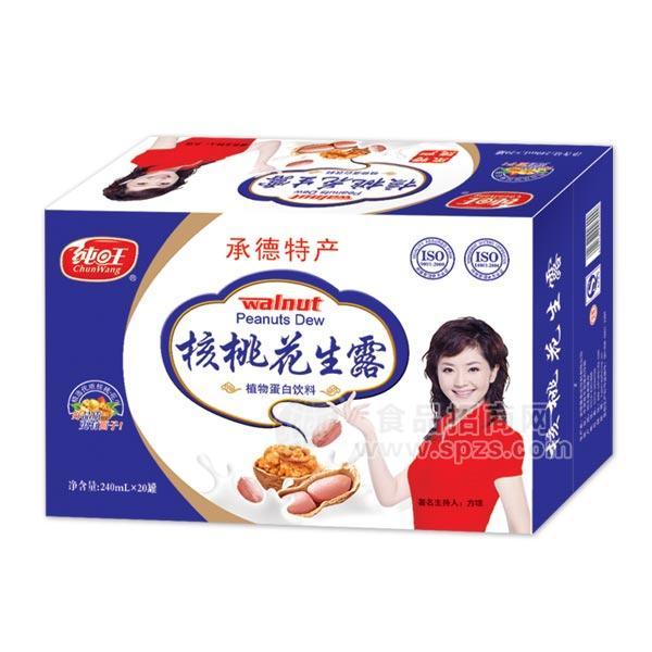 纯旺核桃花生露植物蛋白饮料240mlx20罐