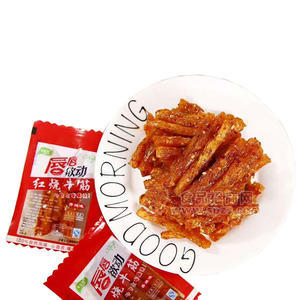 唇唇欲动红烧牛筋辣条 面制品散称