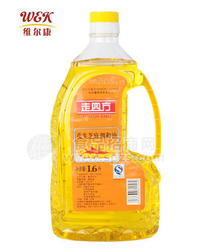 走四方花生芝麻調(diào)和油1.6L