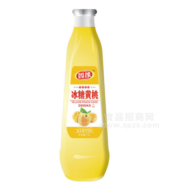 ·因缘 冰糖黄桃复合果汁饮料1.5L 