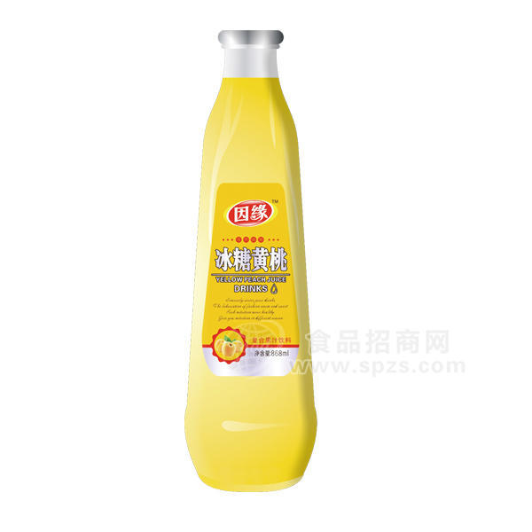 ·因缘 冰糖黄桃复合果汁饮料868ml 