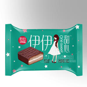 美的客 伊伊甜心 黑巧克力涂饰蛋糕