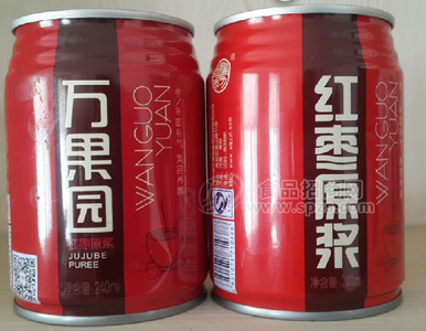 万果园 红枣原浆果汁饮料 240ml