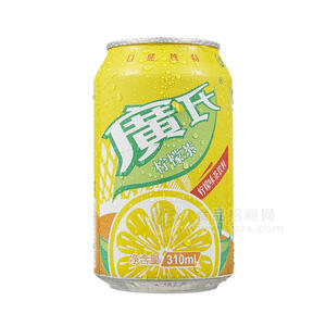 廣氏 柠檬茶 柠檬味茶饮料 310ml