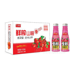 芊芊雅果 鮮榨山楂汁 果汁飲料 500mlx15