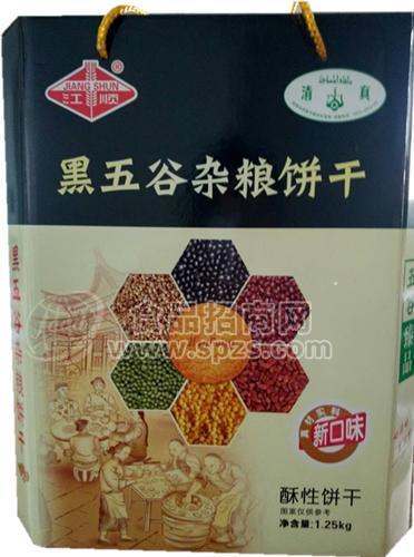 江顺 黑五谷杂粮饼干1.25kg