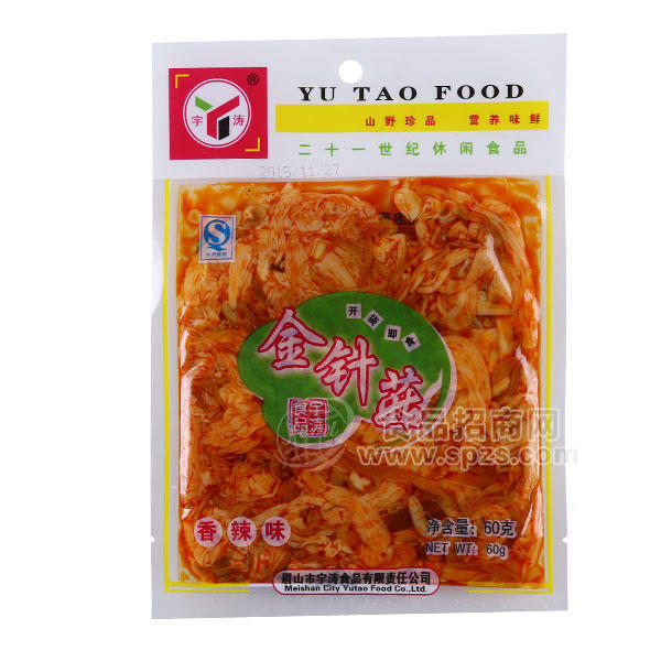 ·宇涛 金针菇 休闲食品 香辣味 60g 
