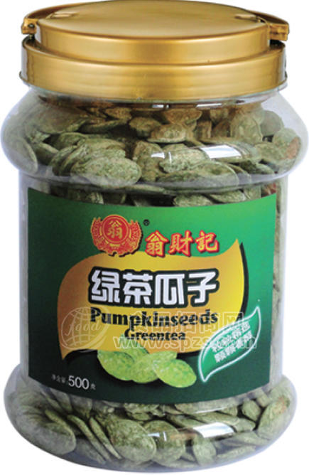 1綠茶瓜子桶裝500g