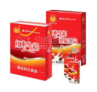 優(yōu)尊紅棗牛奶飲品手提