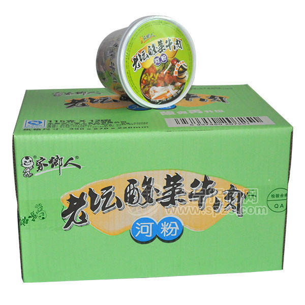 家乡人老坛酸菜牛肉河粉