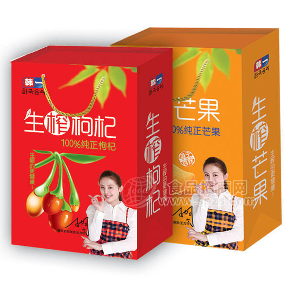 ·韩一 生榨枸杞、生榨芒果 果汁饮料 