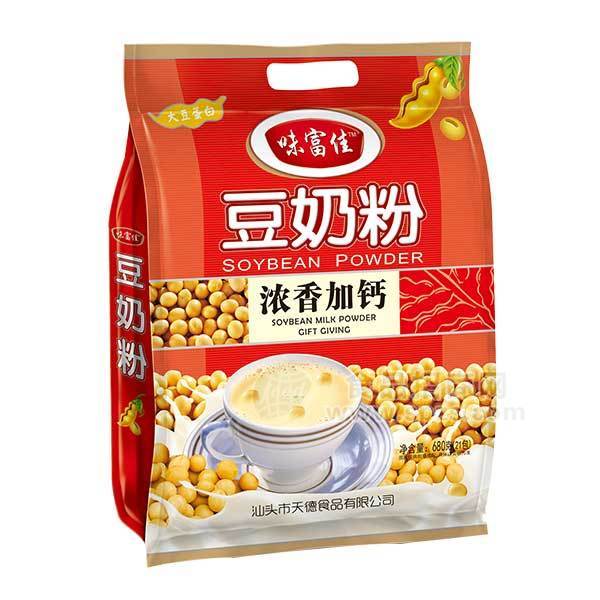 味富佳豆奶粉濃香加鈣680gx21包  沖調(diào)產(chǎn)品，沖調(diào)禮盒