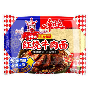 幸运 红烧牛肉面60g 方便面