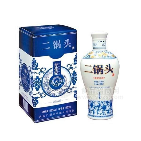 ·永定河二锅头 青花瓷 