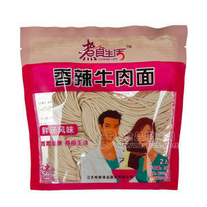 【煮食生活】半干面系列 香辣牛肉面280g 带调料包