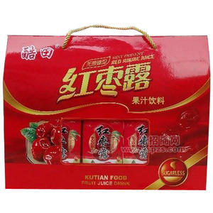 酷田 红枣露果汁饮料 礼盒