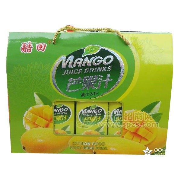 ·酷田 芒果汁 果汁饮料 